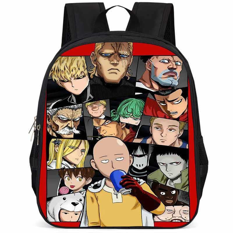 One Punch Man 15-inch Large Capacity Lightweight Oxford School Backpack For Kids