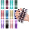 Trendy Waterproof No-Bake Gel Nail Art Stickers with Adhesive Backing