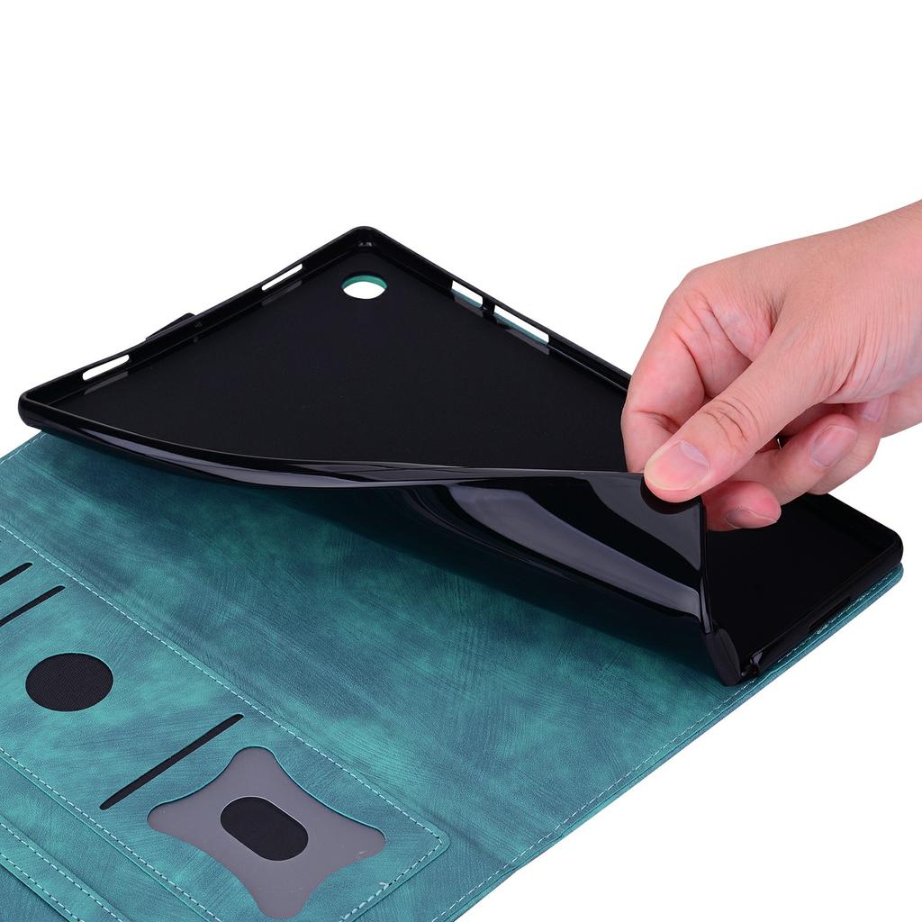 For Xiaomi Poco Pad M1 Case Card Slots Leather Tablet Stand Folio Cover Flower Cat