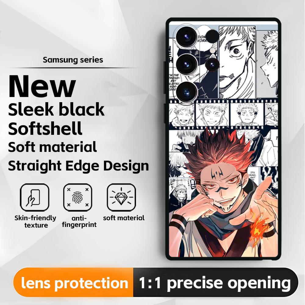 Hot Anime Jujutsu kaisen(0) Phone Case For Samsung Galaxy S25 S24 S23 S22 S21 S20 Plus Ultra Note20 Soft Black