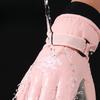 Ski Gloves Cartoon Women's Waterproof Thickened Velvet Touch Screen Cycling Windproof Outdoor Cycling Winter Warm Gloves
