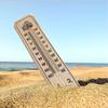 Exquisite Wall Thermometer Tool 22cm × 5cm Hanging Hole Indoor Outdoor Outdoor Thermometer Set Thermometer Wood Color