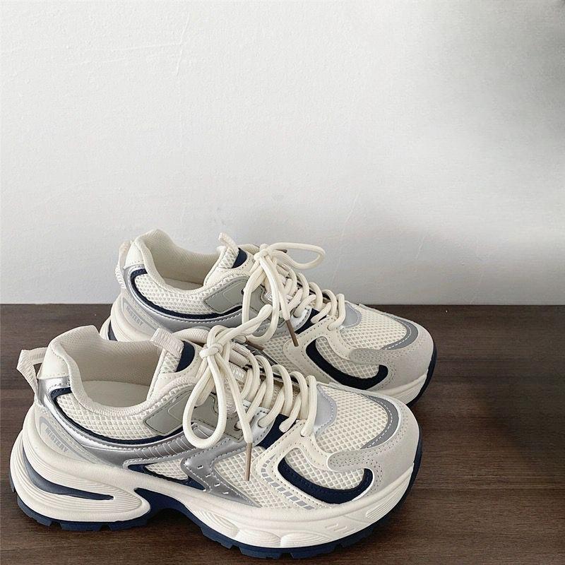 

Новые кроссовки для пап с увеличением роста для женщин, универсальные, дышащие и повседневные спортивные туфли 40 синий