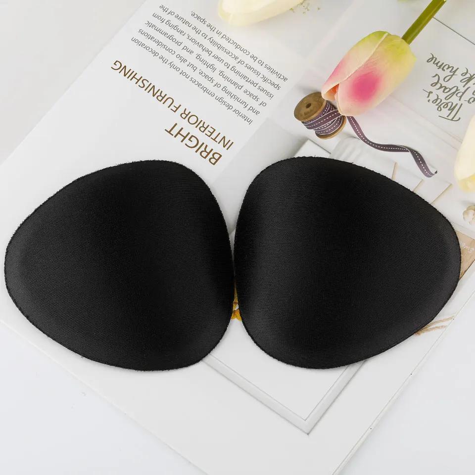 1 Pair/Lot Woman Swimsuit Padded Sponge Foam Push Up Enhancer Chest Cup Breast Bikini Swimwear Inserts Invisible Bra Pad