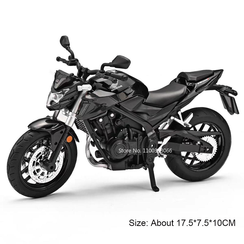 1:12 Honda CB400F R1 Motorcycles Models Toys Cars with Music Light Wheel Steering Miniature Motorcycle Office Table Ornament