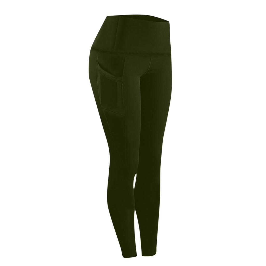 Damen Yogahose Mit Taschen Hoher Bund Fitness Leggings Trainingsstrumpfhose