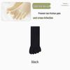 Women's Summer Breathable Cotton Mid-Calf Five-Toe Socks - Antibacterial, Sweat-Absorbent, Mesh Design