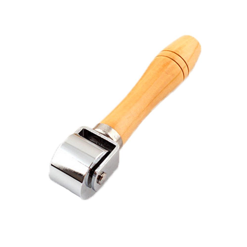 

Handmade Quilting Wooden Creaser Glue Laminating Leather Press Edge Roller Platen Tool Seam Roller 26mm