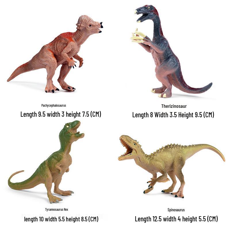 Jurassic Dinosaur Models: Spinosaurus, T. Rex, Triceratops & Stegosaurus