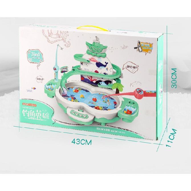 Dětské rybářské hračky Hudba Osvětlení Maglev dráha Rybářská hračka Oblek Rodič-dítě Interaktivní výchova Studium Logická hra