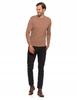 Men's Sweater Elegant Classic Viscose Fashionable Long Sleeve MORAJ XL Mocca