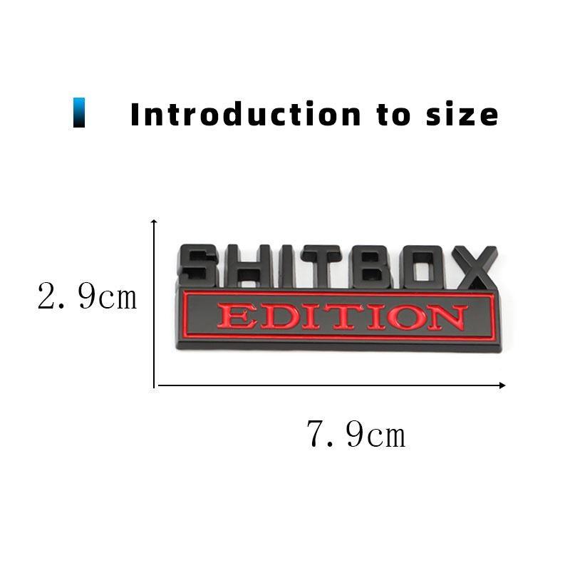 Autoaufkleber Metall SHITBOX Edition Plakette Emblem Kühlergrill für Ford F150 F250 F350