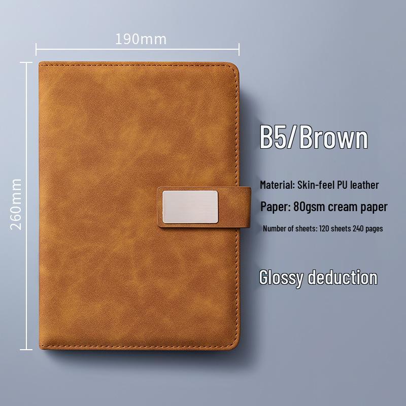 A4 Premium Leather Notebook for Business, Office, or Study - Customizable with Logo