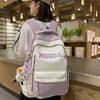 New American Retro Fashion Backpack Trend Letter Student Schoolbag Simple Versatile Large Capacity Campus Backpack