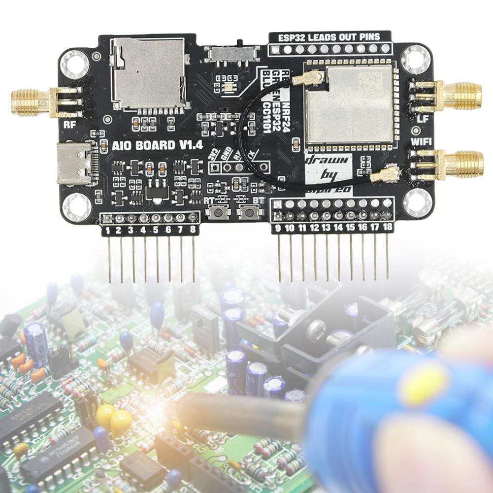 For Flipper Zero Multiboard Expansion Board 3 In 1 2.4G Module Expansion High Gain CC1101 Module NRF Sniffer Mousejacker
