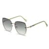 Blush frameless women's personality trendy sunglasses glasses popular sunglasses trimmed fashion
