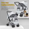Custom 4 Wheels Pet Travel Trolley Dog Jogger Stroller With Cup Holder And Storage Basket Pet Pushchair For Small Medium Cats Do