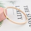 Fashion Stainless Steel Jewelry Oval Bangle for Woman Child Charm Bracelet Party Love Wedding Gift