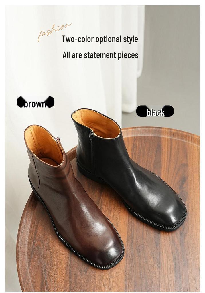 Men's 2026 Retro High-Top Leather Martin Chelsea Boots - Genuine Leather, Winter British Style