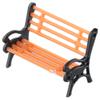 10pcs Park Bench Model Park Railway Layout Landscape Simulation Bench Decoration Outdoor Landscape Garden Scene Decoration