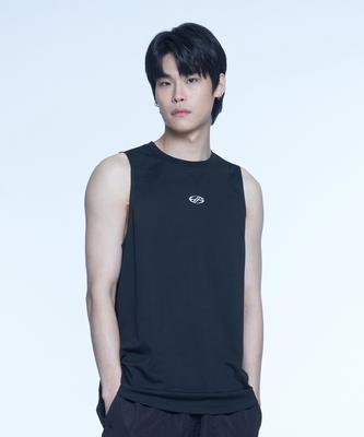 Hyeonpiteu Basic Mesh Sleeveless-[Black]