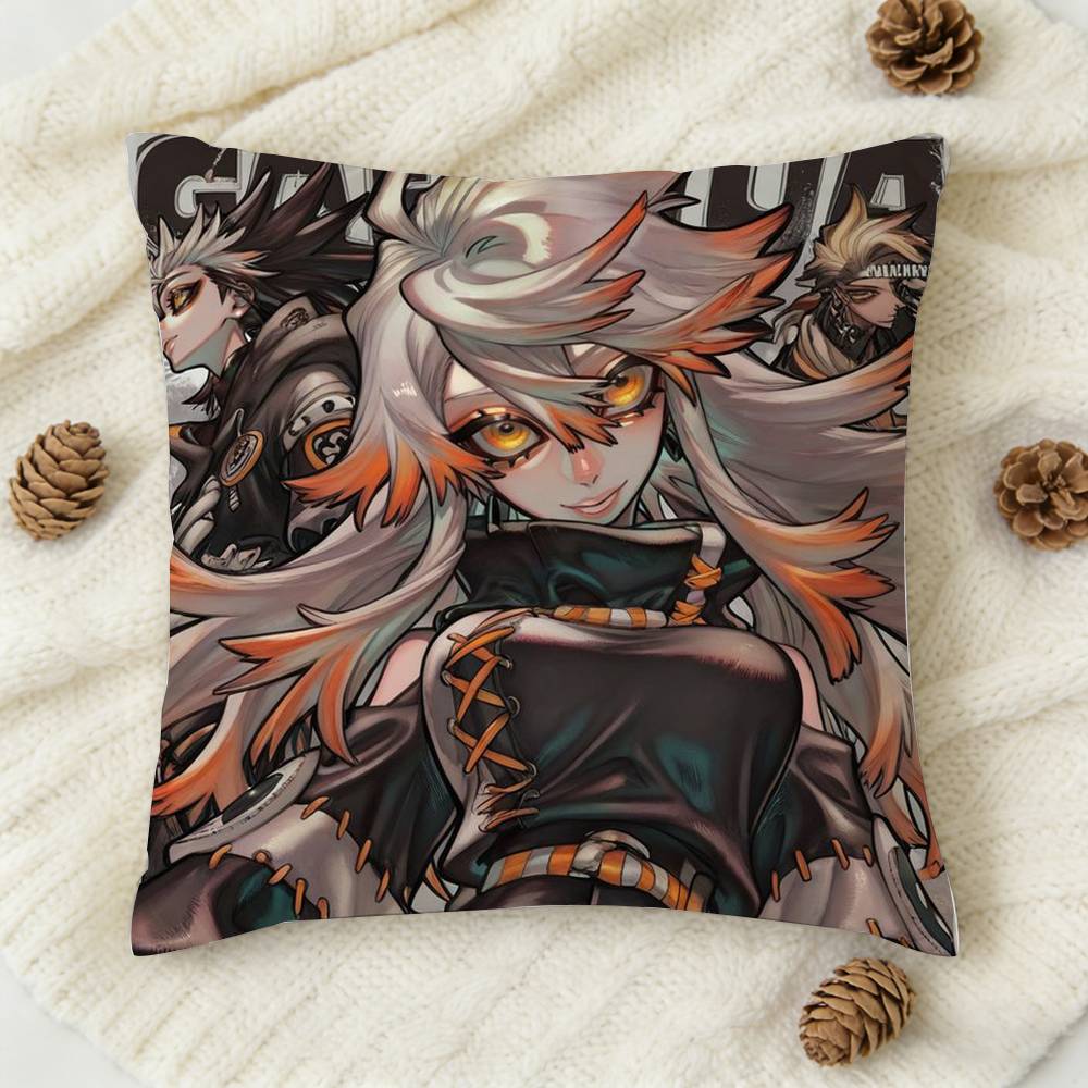 pc Gachiakuta Cartoon Style Doublesided Printed Square Decorative Cushion Cover for Sofa Living Room Home Decor