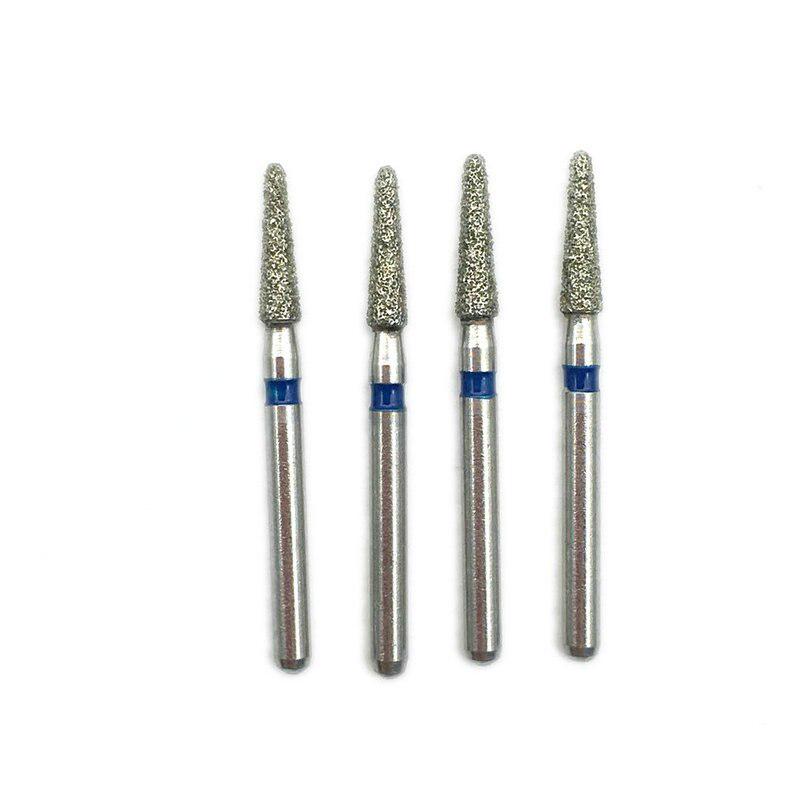 10 buc/set Dental 1.6mm FG Set de freze cu diamante se potrivesc cu piese de mână de mare viteză pentru lustruire pentru echipamente de laborator pentru stomatologie TR-62