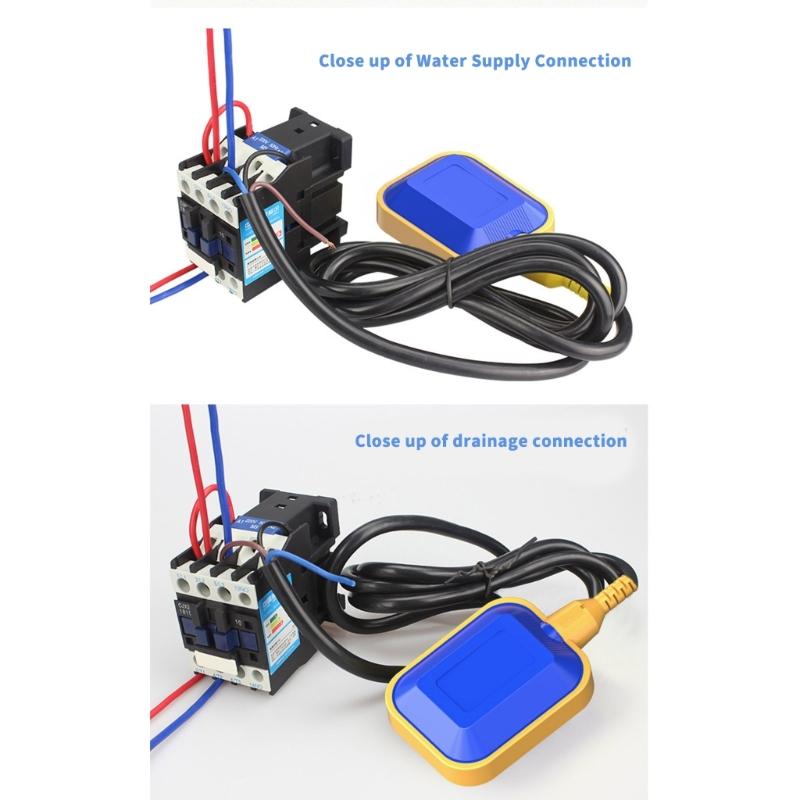 Automatic Water Pump Controller 2m Waterproof Water Pump Float Switches Replacement Water Level Switches Enduring