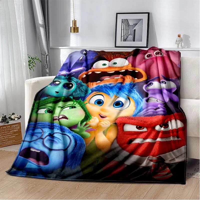 New Cartoon Gift Inside Out Joy Sad Soft Blanket,Soft Throw Blanket for Home Bedroom Bed Sofa Picnic Travel Cover Child