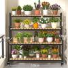 YIXI 4-Tier Wrought Iron Plant Stand