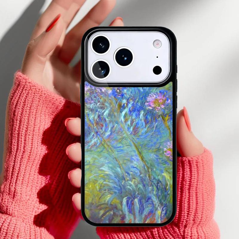 Чехол для телефона с картиной Клода Моне для iPhone 17 16 15 14 13 Pro Max Задняя крышка для 12 11 Pro Coque iPhone 16