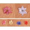Shiny Artificial Poinsettia Flowers 524PCS for Christmas Decoration