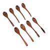 Wood Soup Spoons Japanese Style Wooden Spoon Set Kitchen Utensil for Eating Cooking Mixing Stirring Set 2