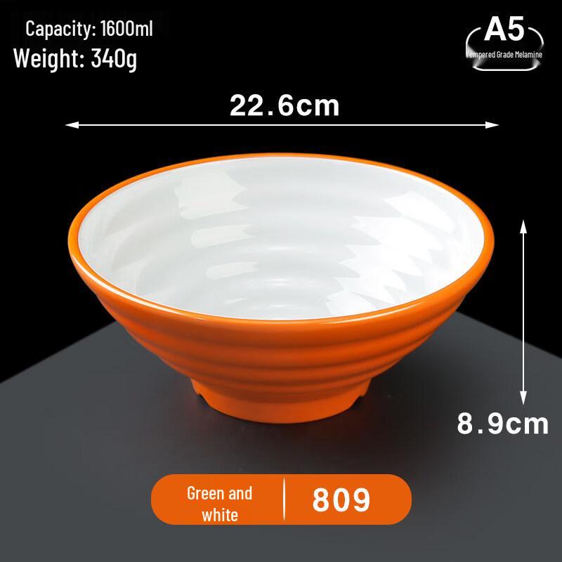 A5 Melamine Imitation Porcelain Ramen Soup Bowl