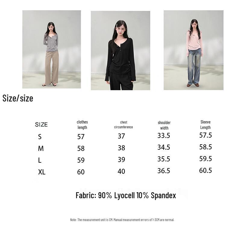 Mark Fairwhale Women's Henley Neck Long Sleeve T-Shirt