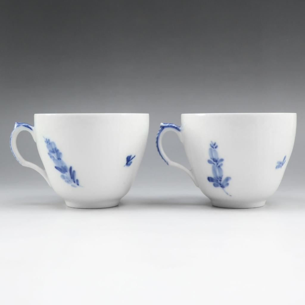 Royal Copenhagen Blue Flower Curve Tableware Cup & saucer x2 _ Used