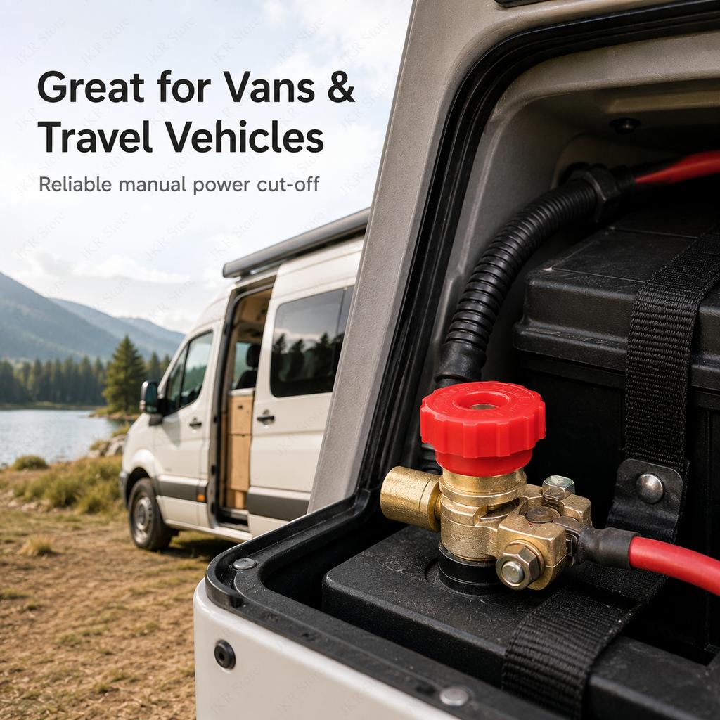 1/2Pcs Car Battery Terminal Switch Quick Disconnect Isolator Truck Parts Auto Parts Battery Disconnect Red Black Switch