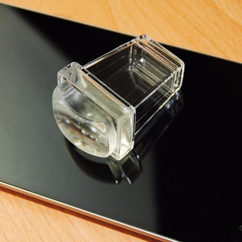 Nagelkunst Siegel Schaber Ein Satz transparenter Manikürewerkzeuge Silikon Stempelplatte für Nägel Stanzverbesserung Silikon Druck