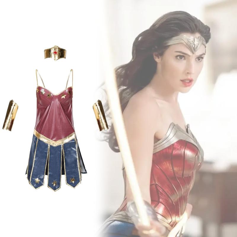 Halloween Wonder Woman Party Movie Justice Dress League Costumes Superwomen