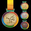 Customized Taekwondo Medal Tag, Gold Silver Bronze, Zinc Alloy, School Sports Competition, Creative Souvenir, 1Pc
