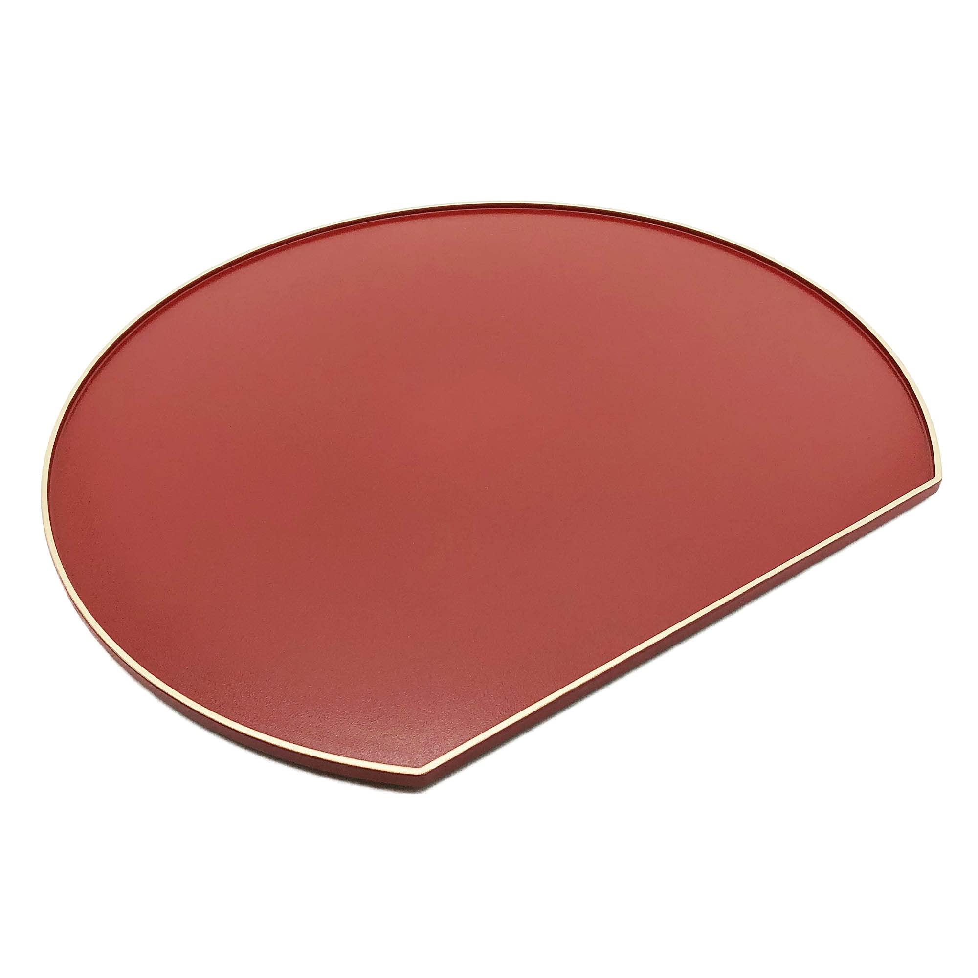 Maeju Lacquerware Table Red with Gold 4993421207201 Half-Moon Tray, Rim,