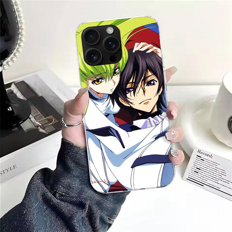 

М який чохол для телефону з аніме Code Geass Для IPhone 11 17 Air 16E 16 Pro Max 15 + 14 Plus 13 Mini 12 Apple 7 SE 8 Fundas Coque 11 17 Air iPhone 14 Pro Max