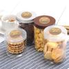 500PCS Round Labels Kraft Paper Thank You Sticker Dragees Candy Bag Flower Gift Box Cake Boxes and Packaging Wedding Stickers