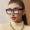 Retro Square Anti-Blue Light Glasses Men Plastics Frame Reading Glasses Myopia Flat Mirror Eyeglasses Eyewear