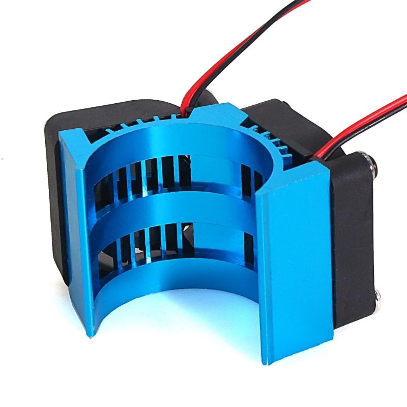 Motor Heat Sink with Double Cooling Fans for 1/8 Scale Remote Control Car Motors 4074 4274 1515 Model Modificatin Kits