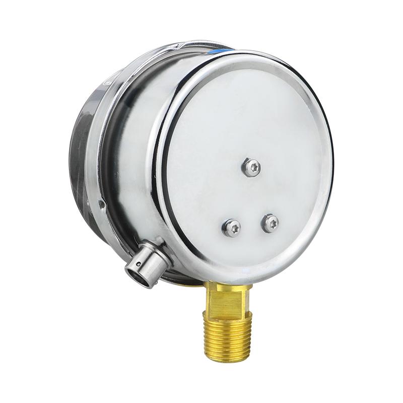 Pressure Gauge Electric Contact Pressure Gauge 220V 380V M20*1.5 Installed At The Bottom For Air Gas Water Fuel Liquid