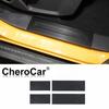4x Carbon Fiber Car Door Plate Sill Scuff Cover Anti Scratch Sticker For Bronco