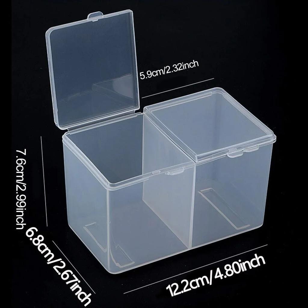 1ks - Přenosný úložný box na doplňky na nehty, ubrousky, vatové tamponky, tyčinky, pouzdro, organizér na nástroje na nehtové umění