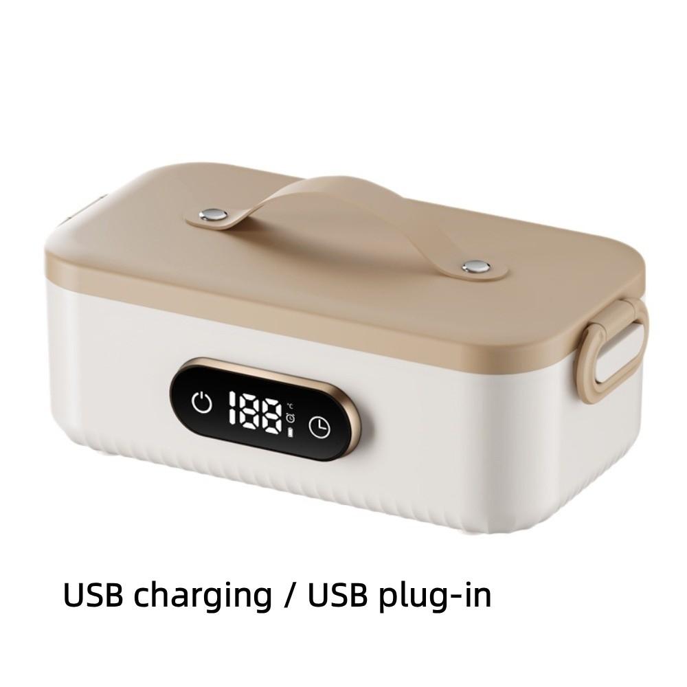 4-speed Temp Wireless Heating Food Container 6-speed Timer Cordless Food Warmer  Students