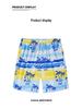 2026 Men's Ice Silk 3D Print Mid-Length Beach Sports Shorts - Trendy and Versatile Casual Wear